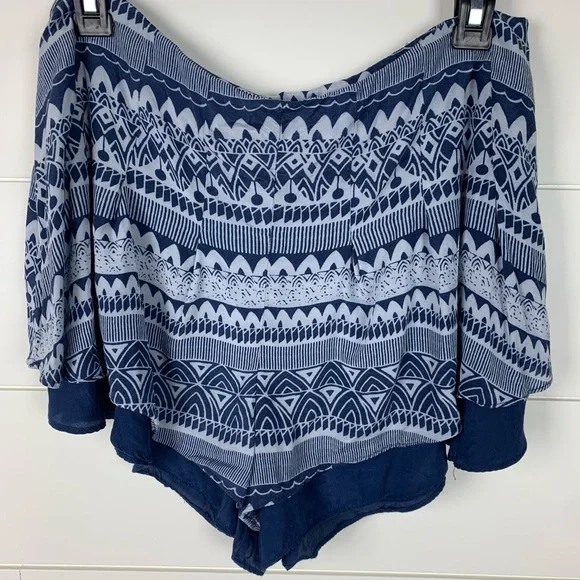 Free People Women’s Lost Temple High Rise Skort Shorts Navy Size 8 - Picture 5 of 13